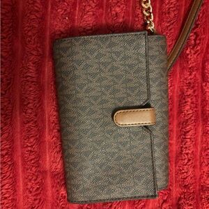 Michael Kors Brown and Tan Wallet